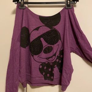 Purple Disney Mickey Mouse Shirt size medium